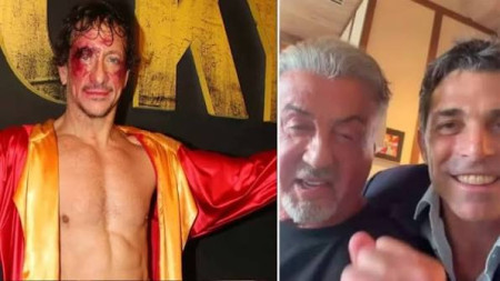 Nico Vázquez habló por videollamada con Sylvester Stallone y lo invitó a ver "Rocky" en Argentina